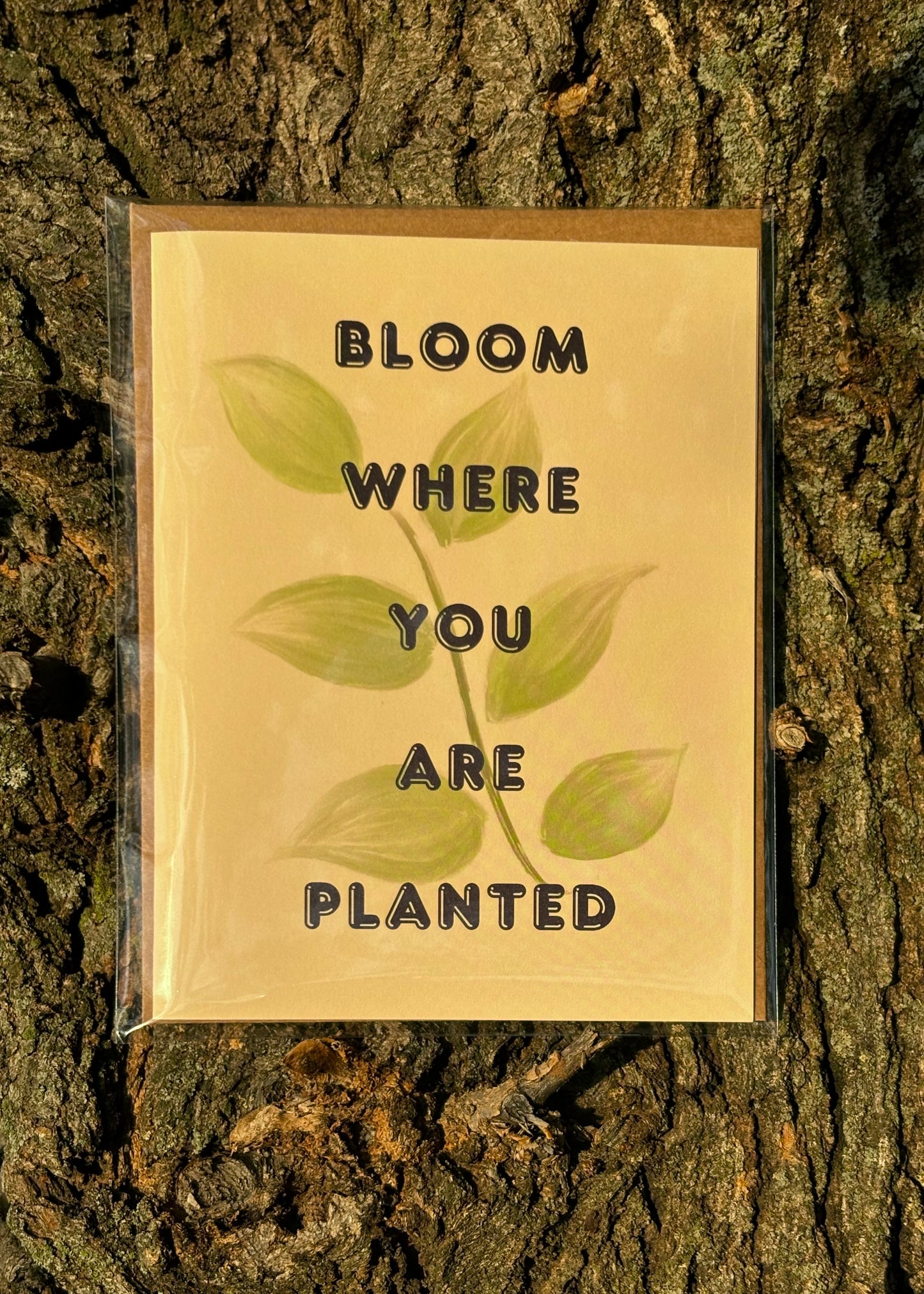 Bloom Where You Are Planted Greeting Card