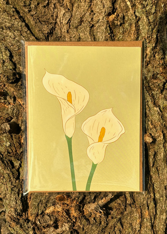 Calla Lilly Greeting Card