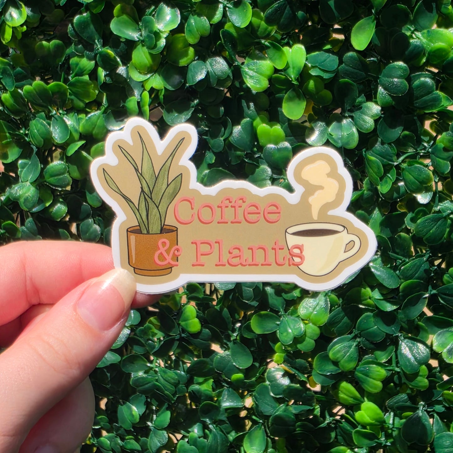Coffee & Plants Sticker