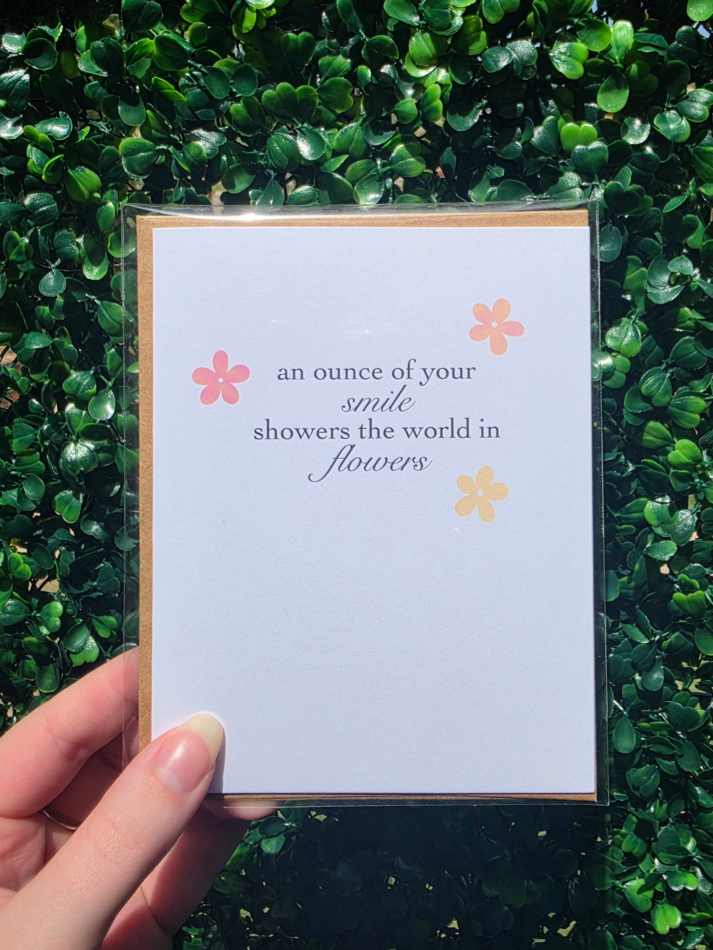 An Ounce of Your Smile Greeting Card