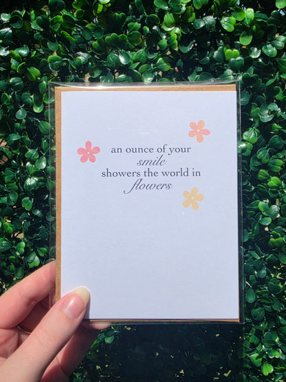 An Ounce of Your Smile Greeting Card