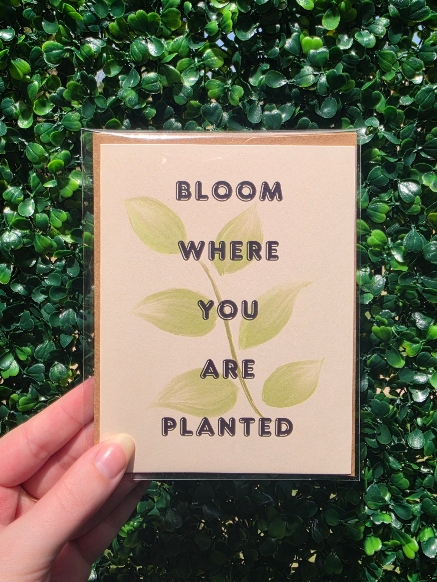 Bloom Where You Are Planted Greeting Card